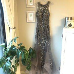 Ivonne D Dark Mink Elegant Dress